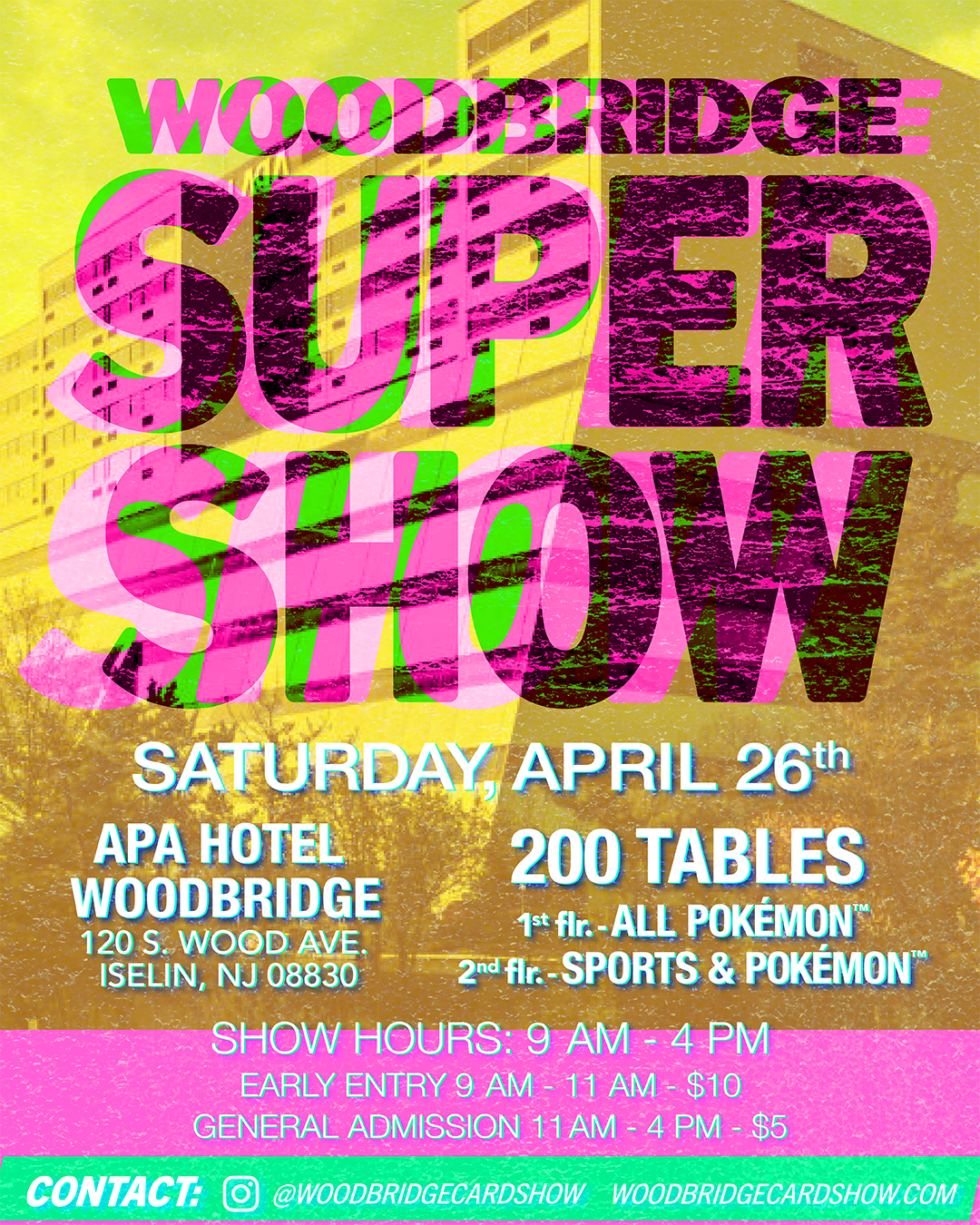Woodbridge Card Show April Super Show - Pokémon & Sports Cards - Saturday, 4/26/2025 Vendor Table