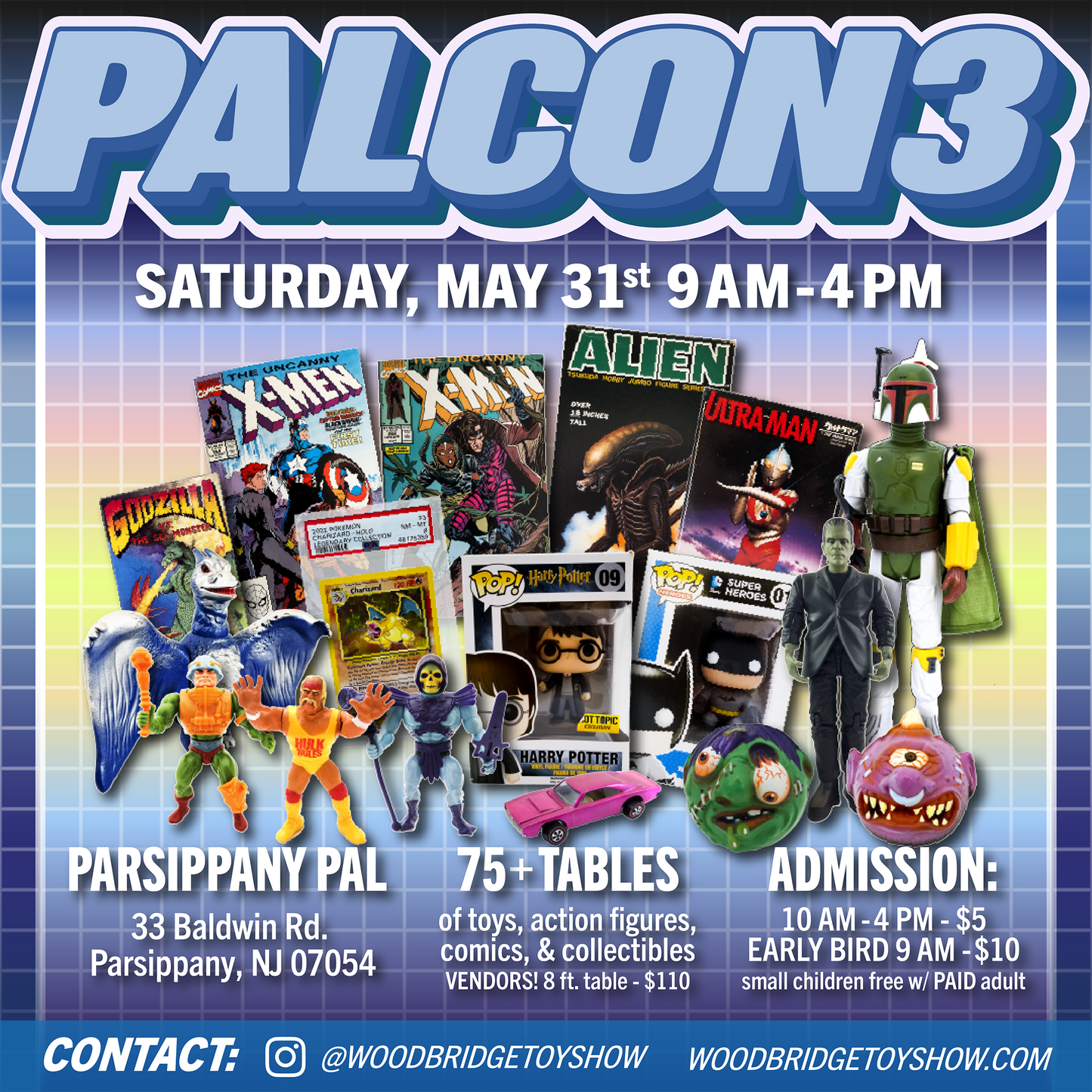 PALCON Toy & Comic Book Show - Saturday, May 31st 2025 Vendor Table
