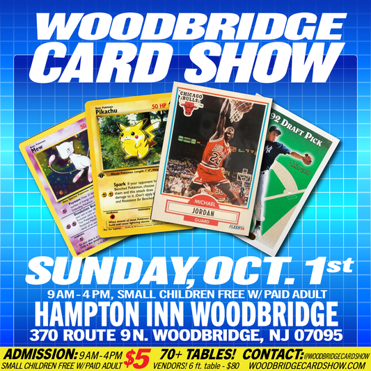 Woodbridge Card Show - Sunday, 10/1/2023 Vendor Table