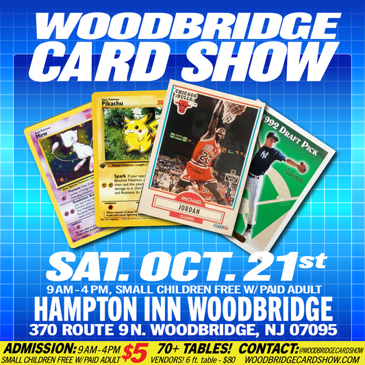 Woodbridge Card Show - Saturday, 10/21/2023 Vendor Table