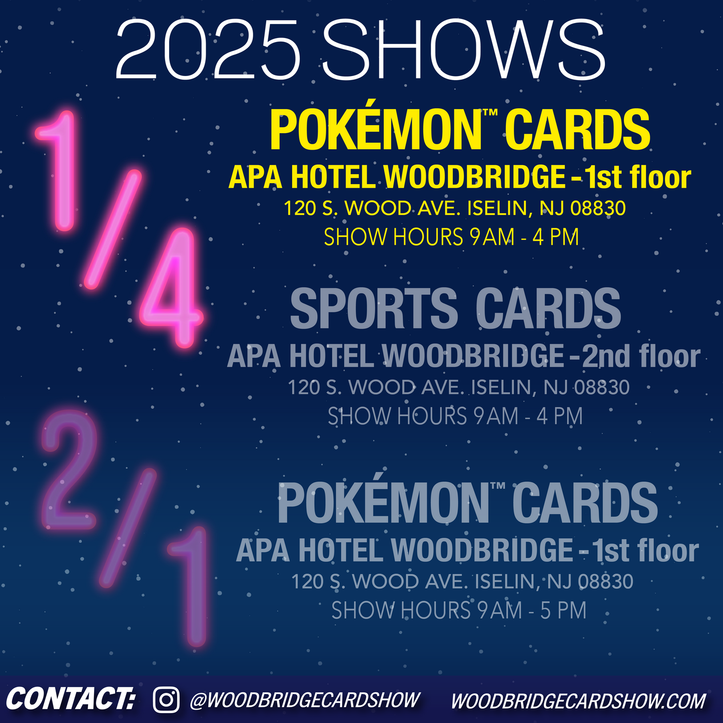 Woodbridge Card Show Pokémon Card & Collectibles Day - 1/4/2025 Vendor Table