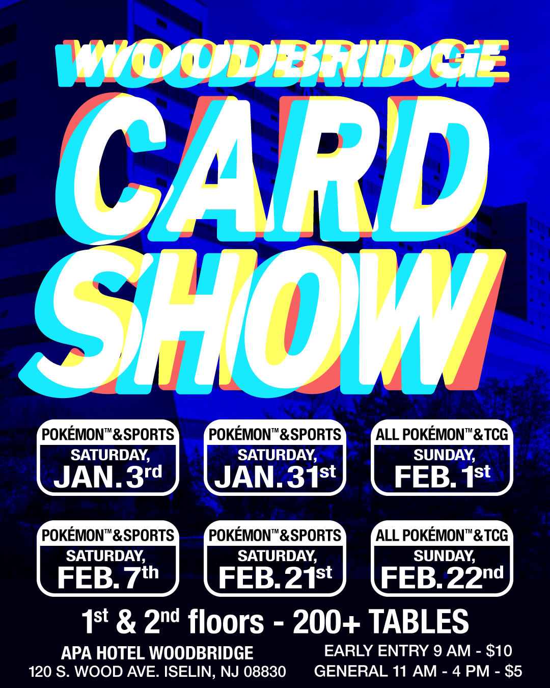 Woodbridge January Super Show - Pokémon, Sports Cards, & TCG - Saturday, 1/3/2026 Vendor Table